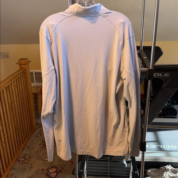 Lululemon Gray/White Quarter-Zip Shirt - Picture 2 of 2